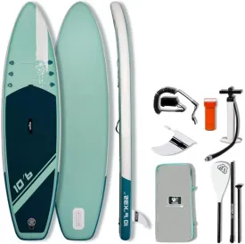 11' Premium Stand-Up Paddle Board - Yoga SUP Board with Wide, Stable Non-Slip Deck, Includes Paddle, Pump, Leash, and Carry Bag, Suitable for Teens and Adults