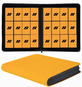 12 Pocket 720 Pockets Trading Card Binder, Ringless Side Loading Card Holder Album, Trading Card Album Fit for YuGiOh, MTG, TCG, Game, Sports, Business Cards (Yellow)