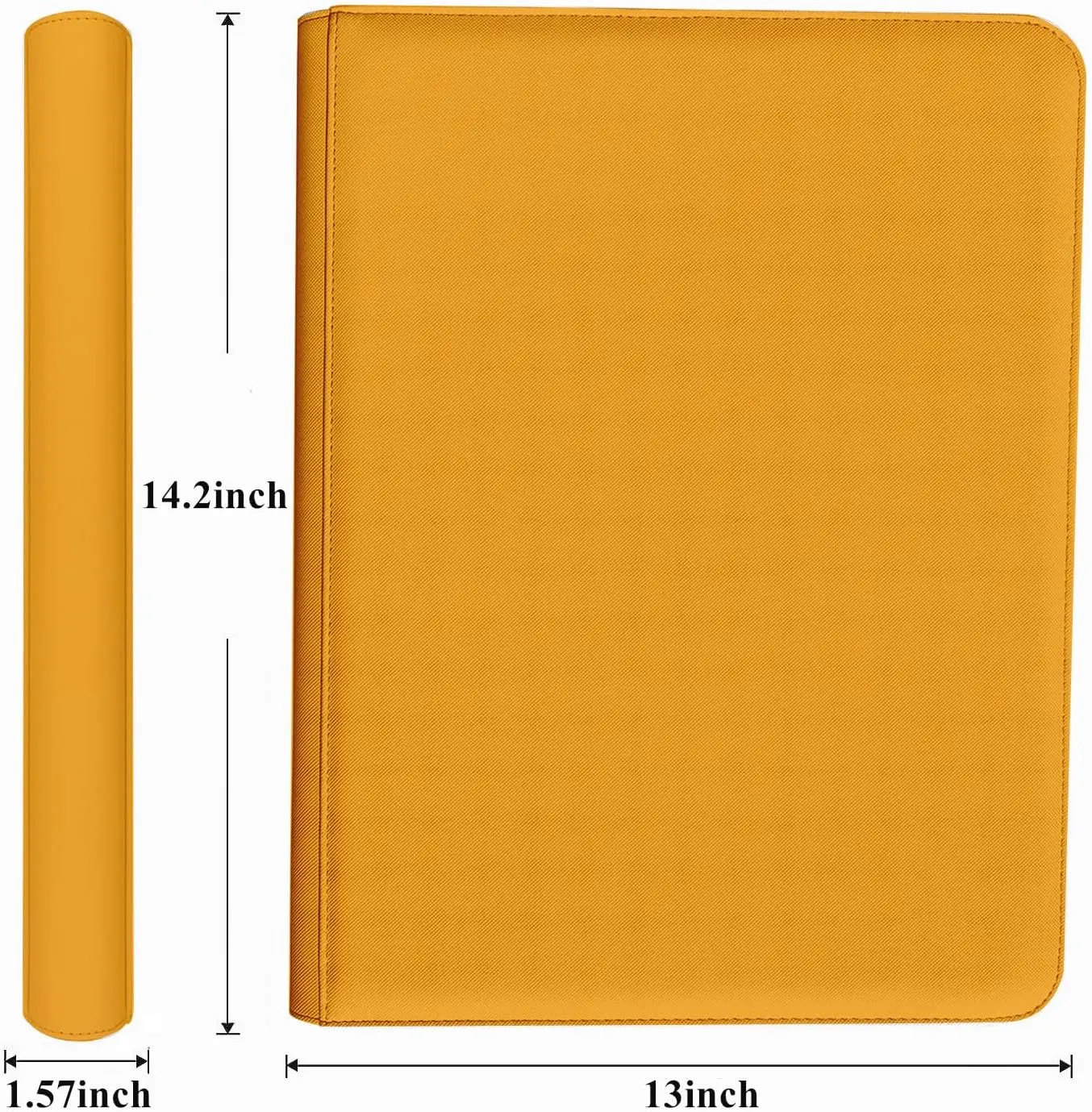 12 Pocket 720 Pockets Trading Card Binder, Ringless Side Loading Card Holder Album, Trading Card Album Fit for YuGiOh, MTG, TCG, Game, Sports, Business Cards (Yellow)