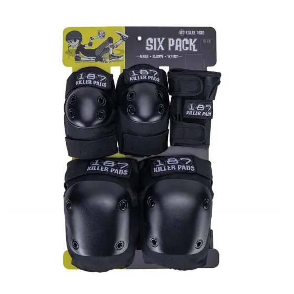 187 Adult 6 Pack Black