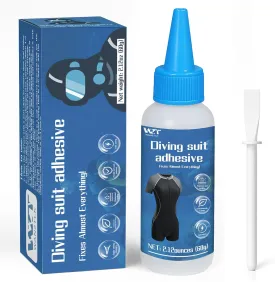 60g Wetsuit Repair Glue, Flexible Durable Wader Repair Kit for Repairing Holes and Rips in Waders, Wetsuits and Inflatable Shoes