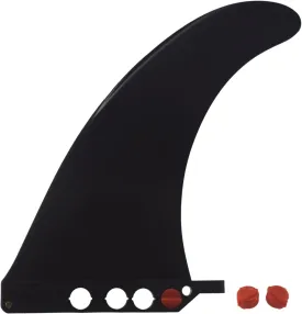 9" Fin Kumano Ai Screw Less, no Screw Required, Tool Free for US Box Longboard and SUP (Black, Flex, for iSUP/Foam)