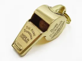 Buzz Rickson Whistle Acme Thunderer WWII Military Air Force Pilot Style Brass Whistle with Split Ring BR02763
