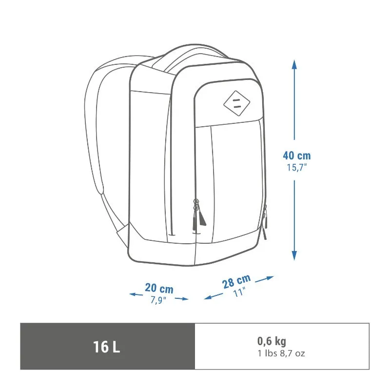 Hiking backpack Quechua 500 NH Escape 16 l, gray-blue