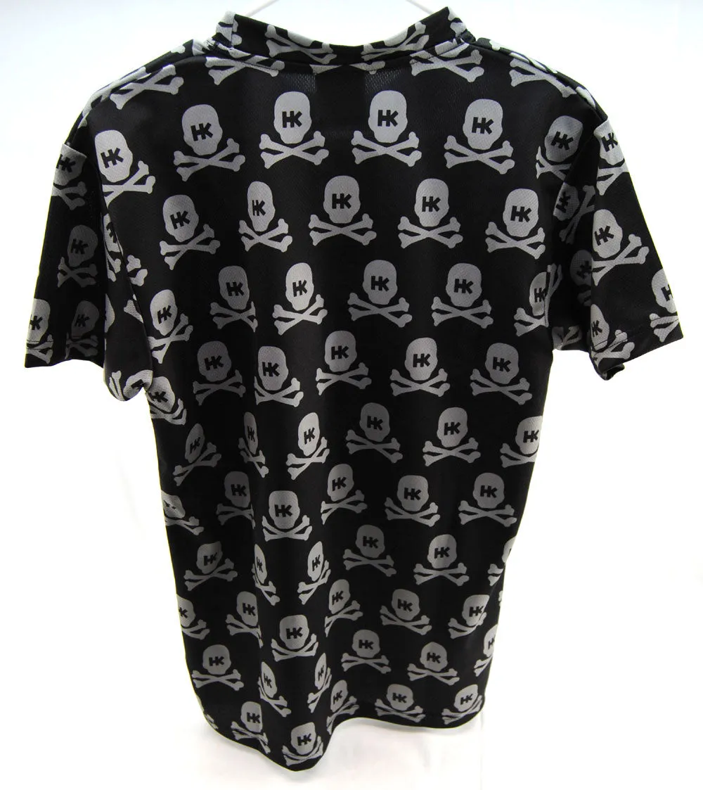 HK Army Dry Fit T-Shirt All Over Black/Grey - Small