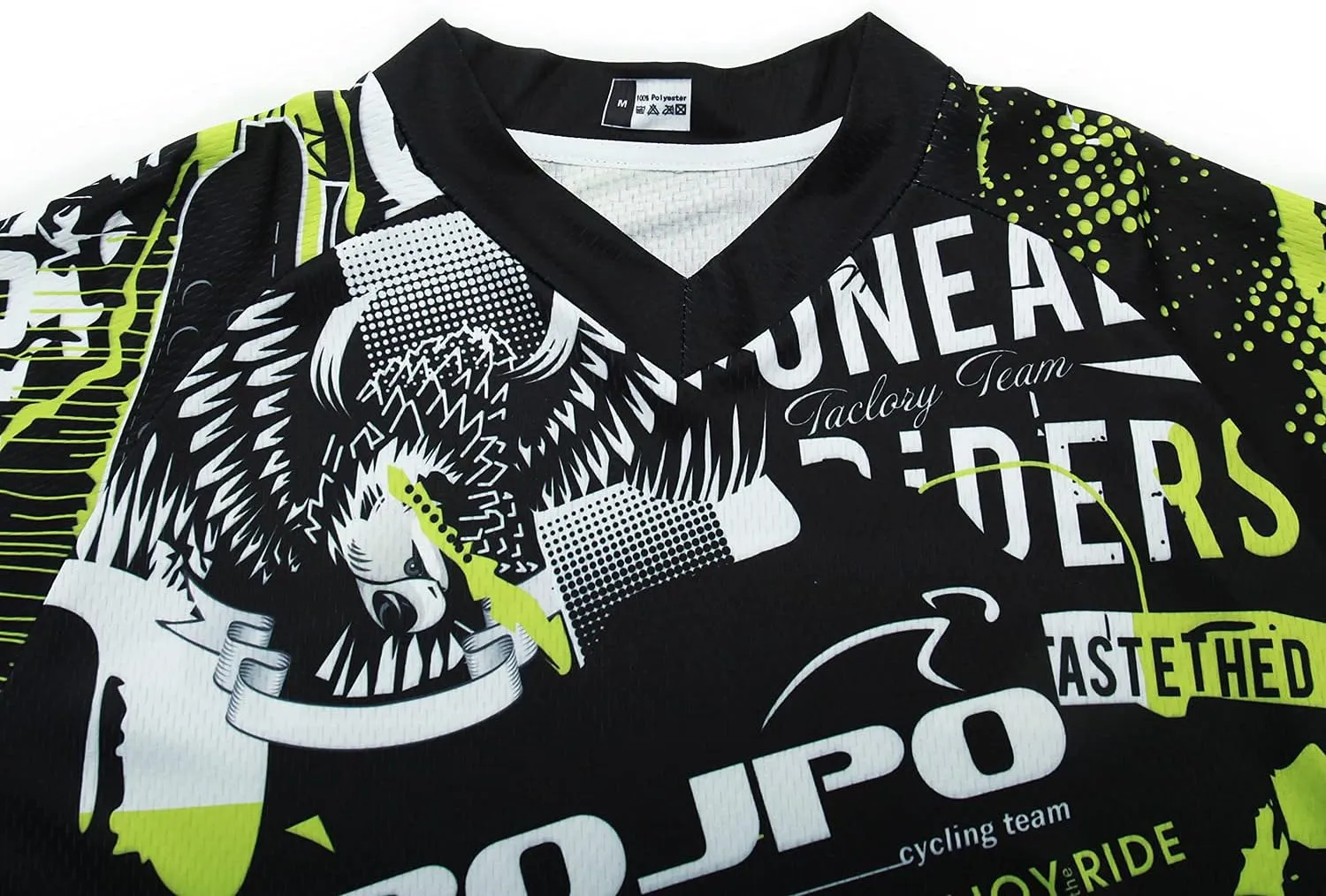 JPOJPO Men's Mountain Bike Jersey Long Sleeve Downhill&Motocross Shirts Breathable/Moisture-Wicking T-Shirt