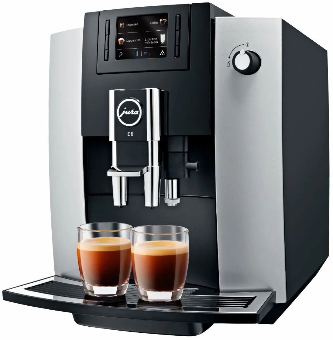 Jura – E6 Espresso Machine with 15 bars of pressure – Platinum