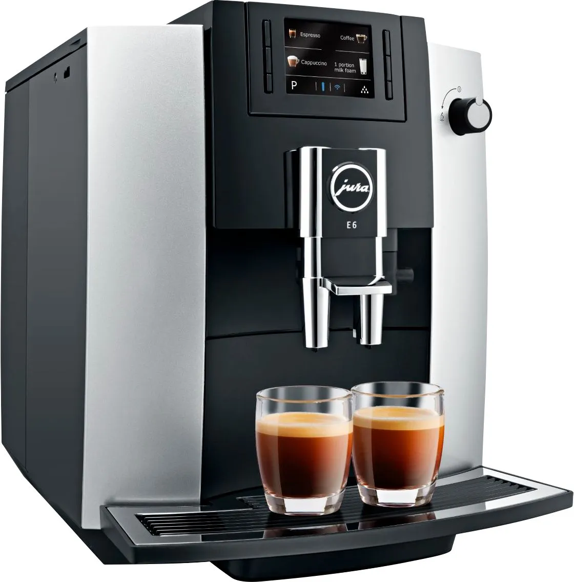 Jura – E6 Espresso Machine with 15 bars of pressure – Platinum