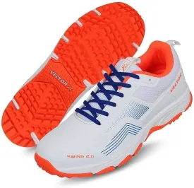 KNK Swing 2.0 Cricket Shoes for Men & Boys ??Lightweight Mesh Upper with TPU Fusing, EVA Midsole, Rubber Outsole, Durable Sports Footwear for Cricket Practice & Professional Use