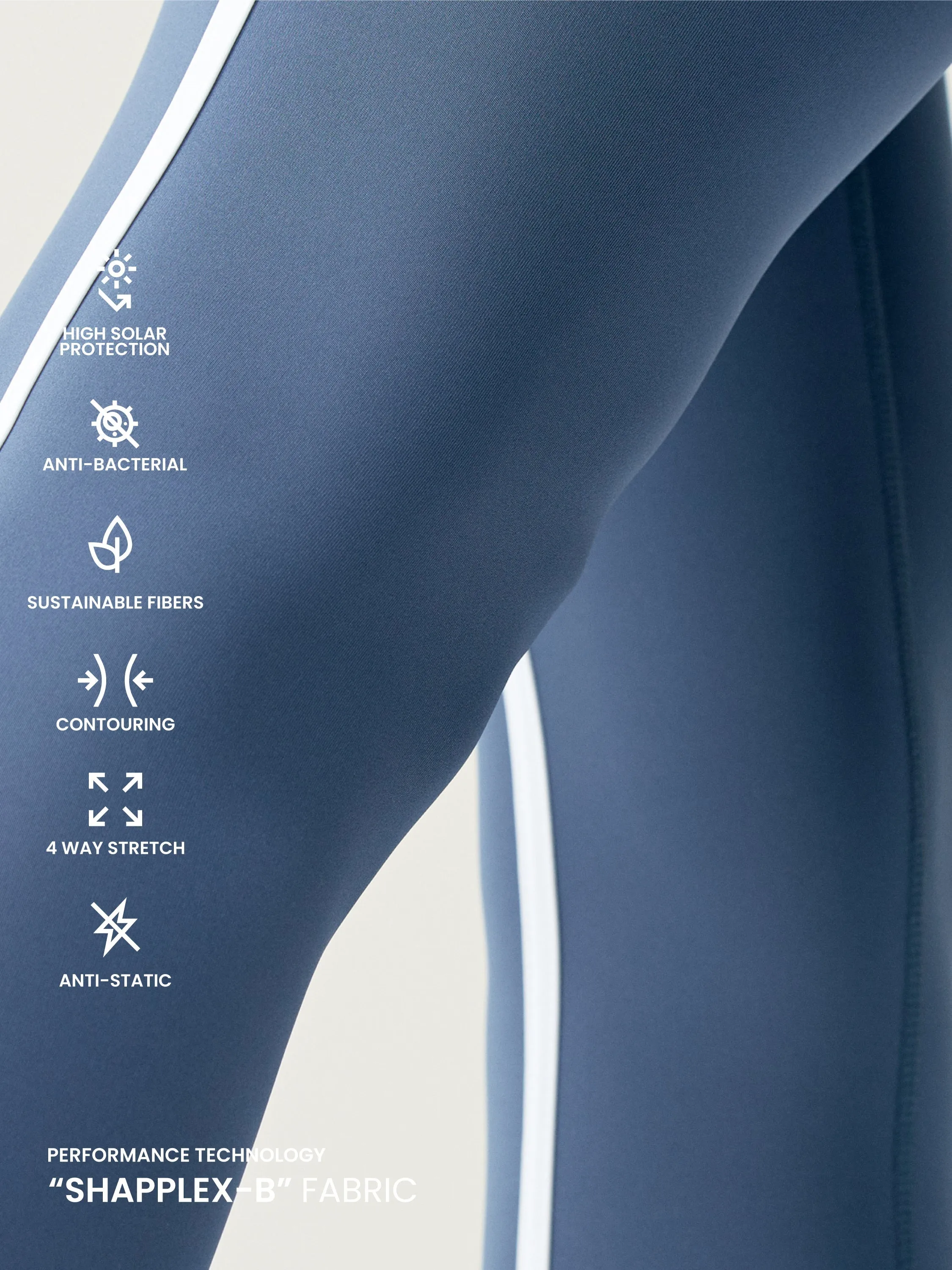 Legging Vani - Pierre Bleue/Blanche