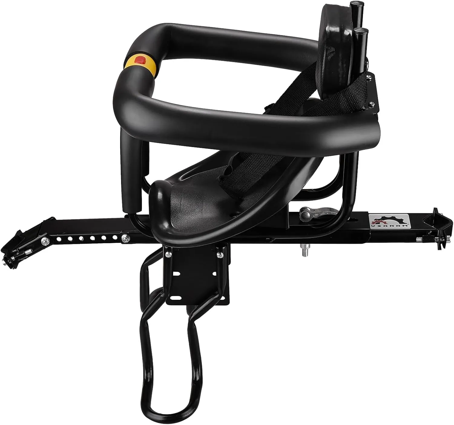 Lixada Bike Baby Seat Kids Child Safety Carrier Front Seat Saddle Cushion with Back Rest Foot Pedals