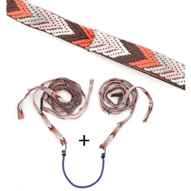 Outdoor Camping Tent Storage Lanyard Lengthened Bundled Clothesline(Pink)