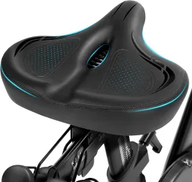 Oversized Bike Seat for Peloton Bike & Bike , Wide Bicycle Saddle Replacement Compatible with Peloton, Exercise or Road Bikes, Seat Cushion for Men & Women