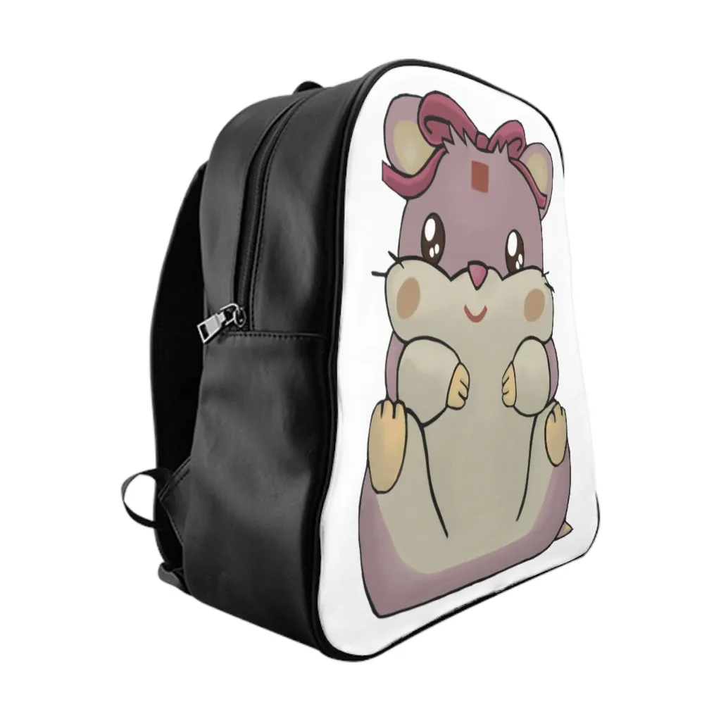 Purple Hamster School Backpack