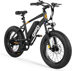 Racer Fat tire Electric Bike for Adults - 28MPH Mountain Ebike with Peak 1200W Brushless Motor, 499Wh Removable Battery, 20X4.0 Tire Step Over E-MTB with 7-Speed