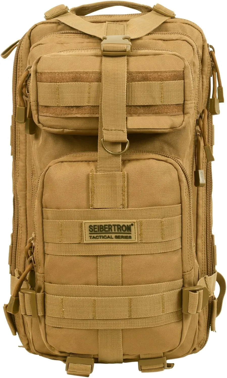 Seibertron Falcon Water Repellent Hiking Camping Backpack Compact Pack Summit Bag (Khaki 27L)