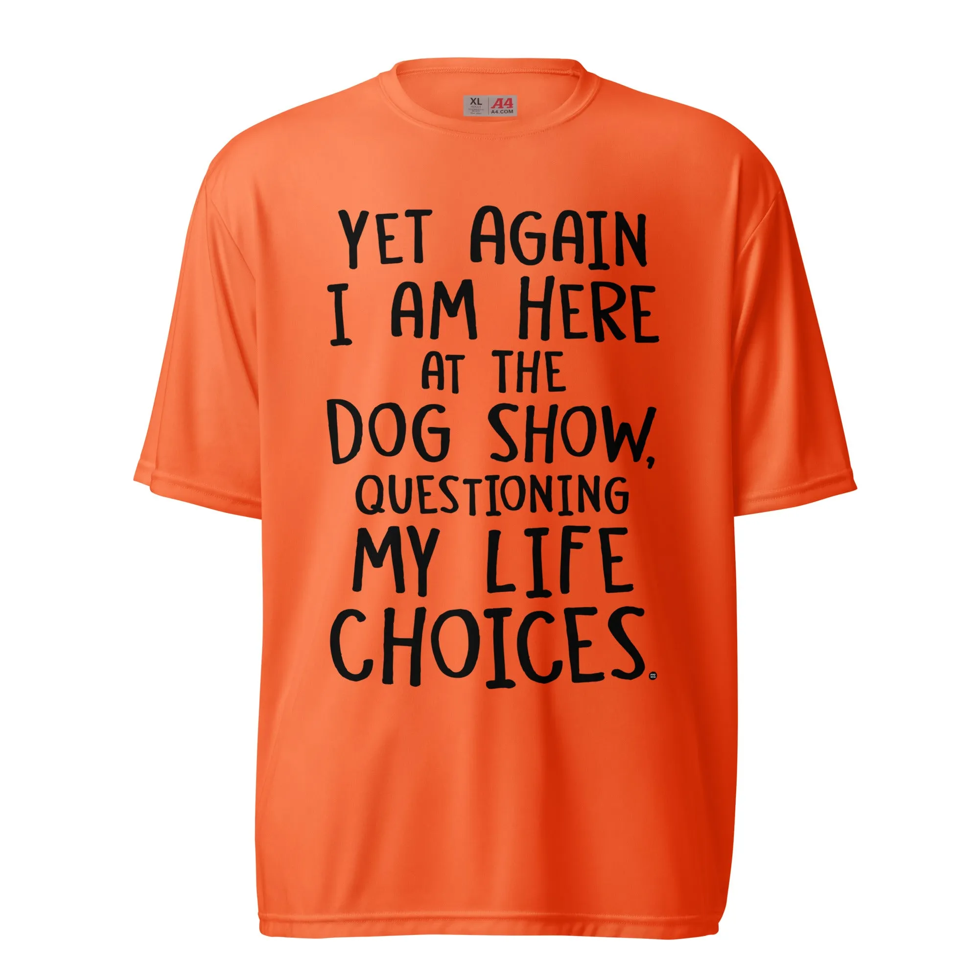 unisex performance crewneck: life choices (light colors)