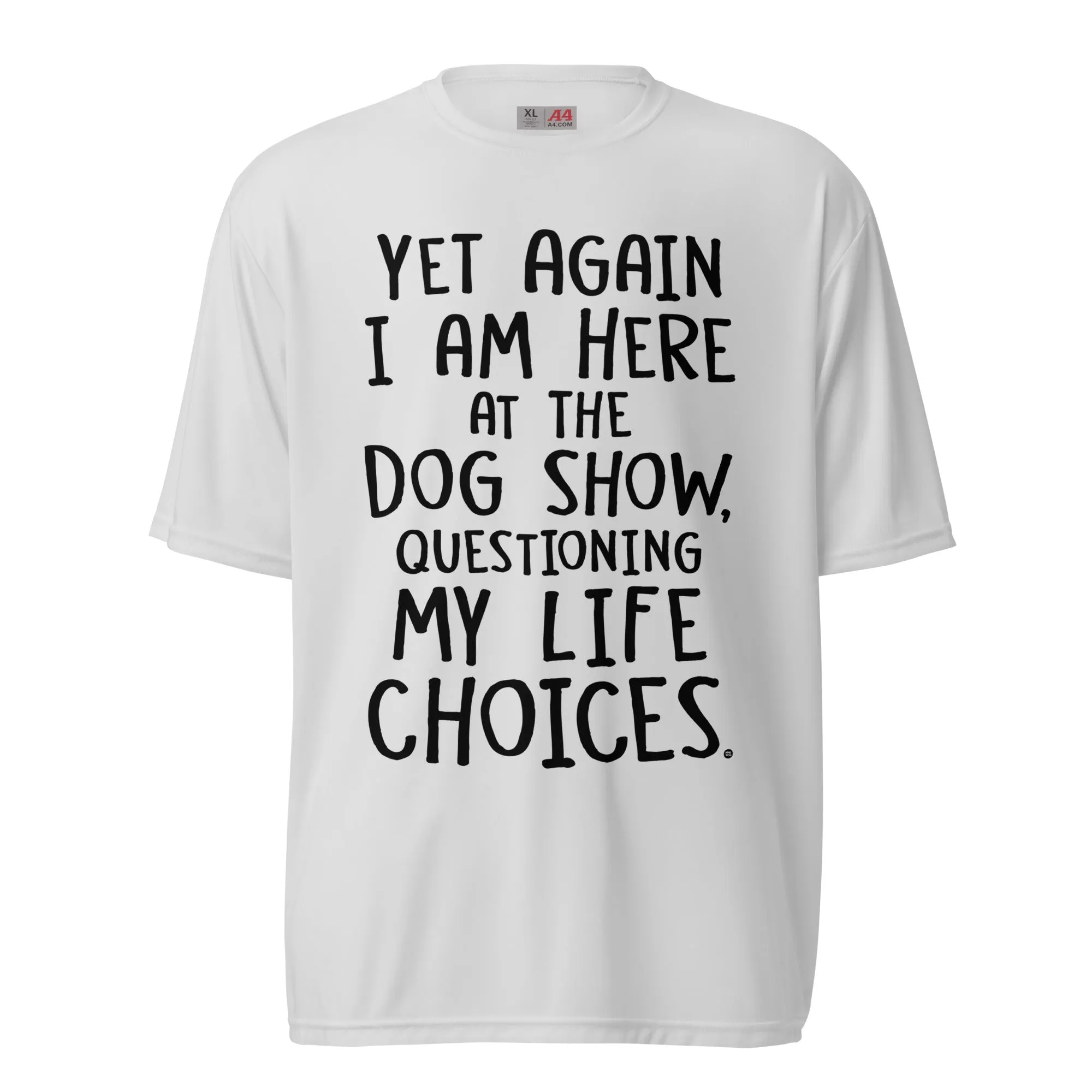 unisex performance crewneck: life choices (light colors)