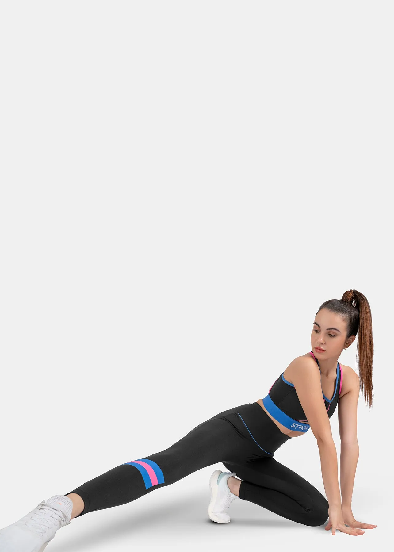 Women's Tri-Color High Waist Leggings