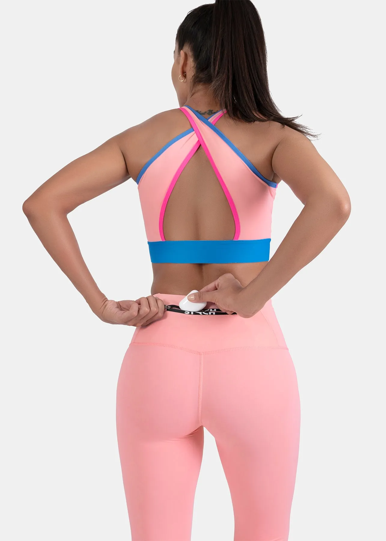 Women's Tri-Color High Waist Leggings