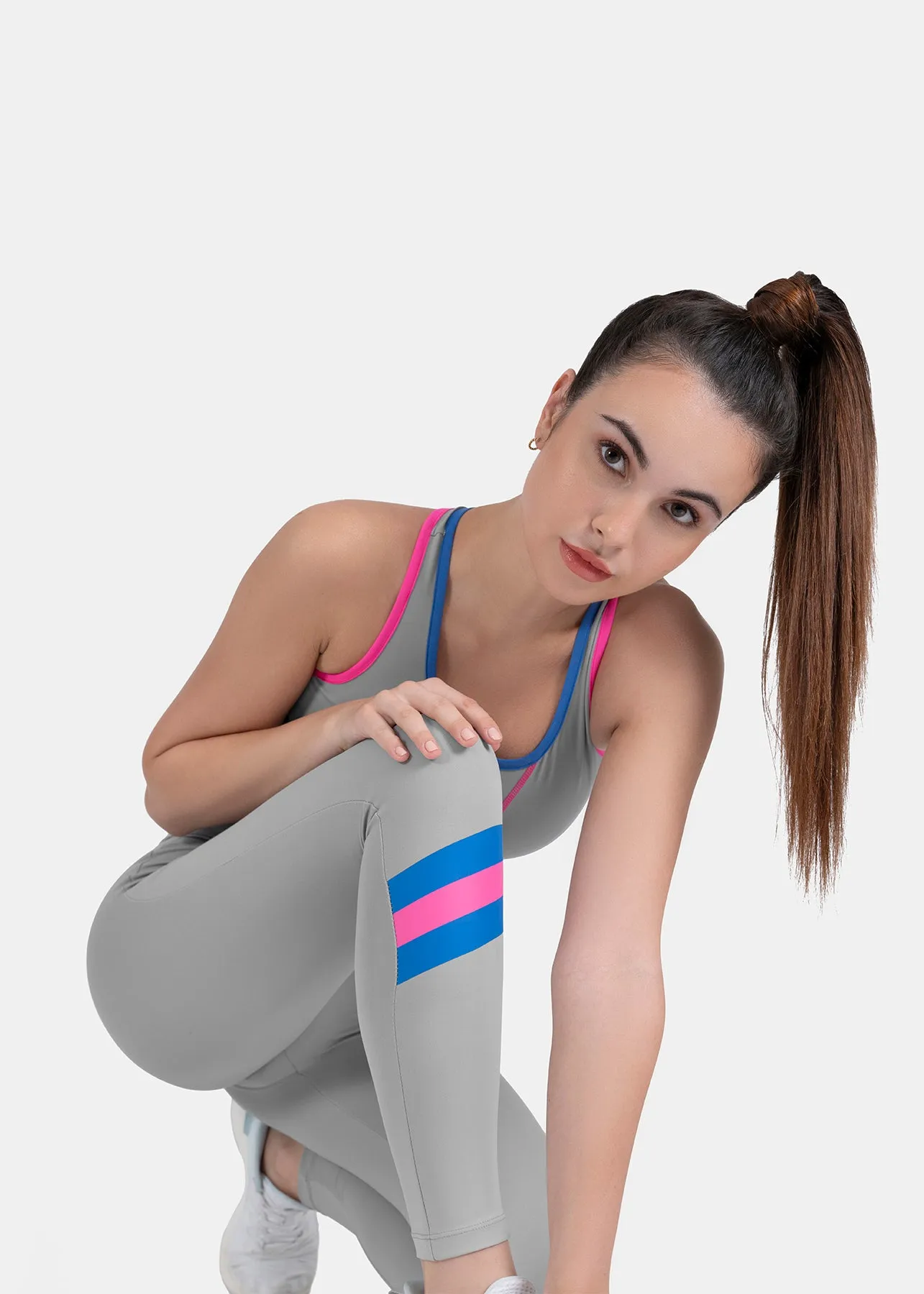 Women's Tri-Color High Waist Leggings