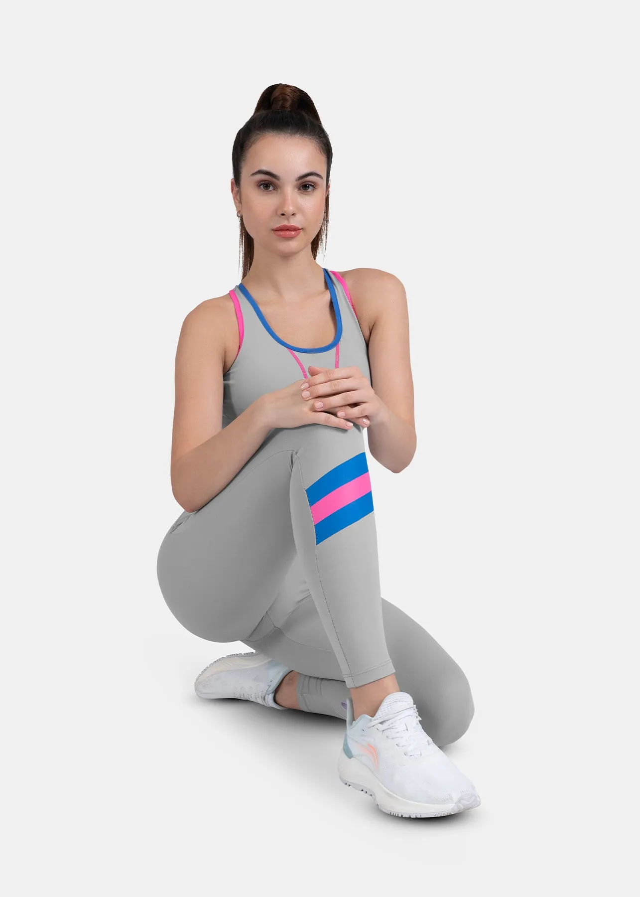 Women's Tri-Color High Waist Leggings